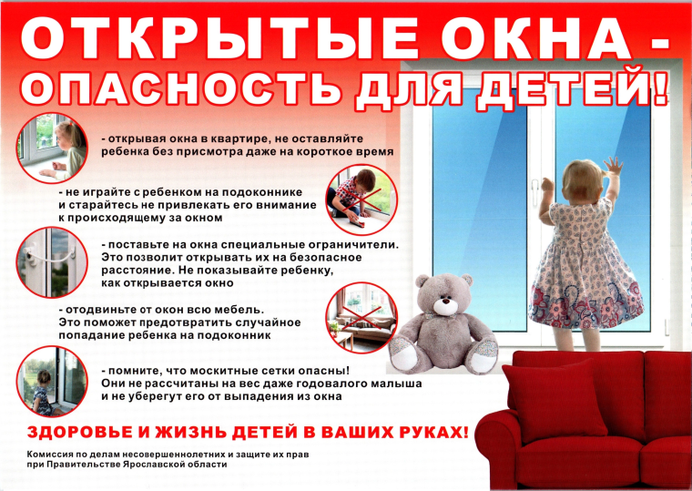 ПРОФИЛАКТИКА НЕСЧАСТНЫХ СЛУЧАЕВ ВЫПАДЕНИЯ ДЕТЕЙ ИЗ ОКОН.
